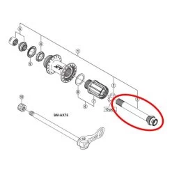 Axe Pour Moyeu Shimano XT M788