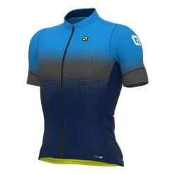 ALE Maillot Alé PRS Gradient Manche Courte Bleu Clair Bleu Marine