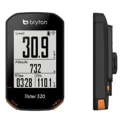 Bryton Rider 320 T Avec Capteur De Rythme Et Capteur De Fréquence Cardiaque Noir