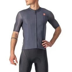 Maillot Castelli Endurance Elite Manche Courte Gris Foncé