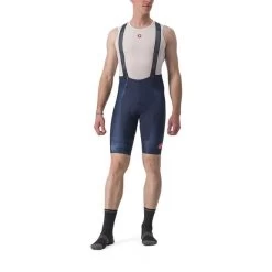 Cuissard Castelli Free Aero Rosso Corsa Kit Bleu Blanc Gris