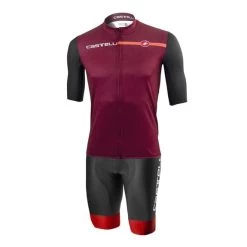 Équipement Castelli Squadra Competizione Limited Edition Grenat Noir Rouge