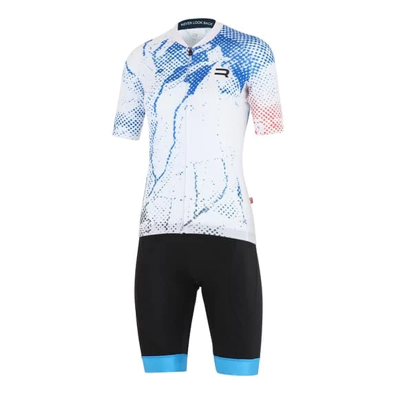 Équipement Finisseur Core Marble Blanc Saumon Bleu Femme