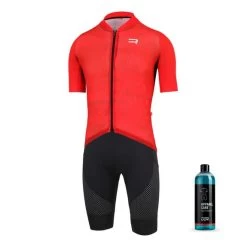 Équipement Finisseur Pro Climber Sierra Rouge Noir + Lessive DPV Apparel Care 750 Ml