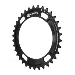 Plateau Rotor Route QRings 44 BCD 110x4 Shimano Intérieur Noir