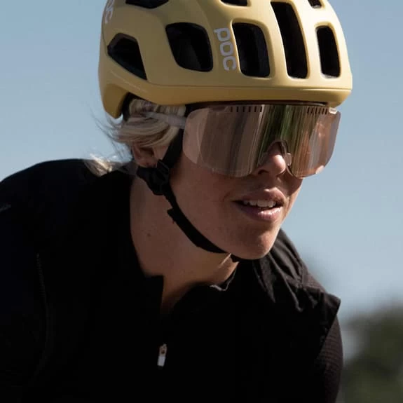 Lunettes POC Devour Transparent Avec Verres Clarity Marron Argent – Image 5