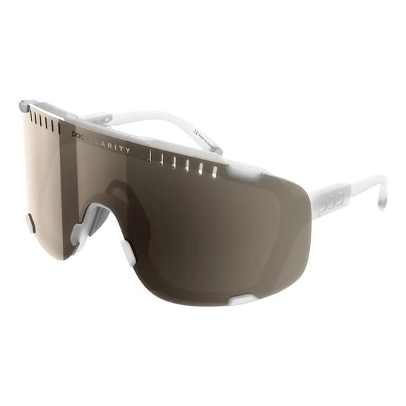 Lunettes POC Devour Transparent Avec Verres Clarity Marron Argent