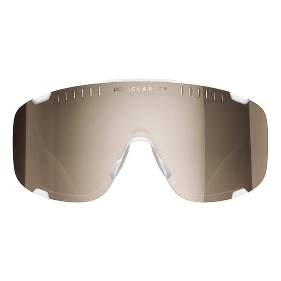 Lunettes POC Devour Transparent Avec Verres Clarity Marron Argent – Image 2