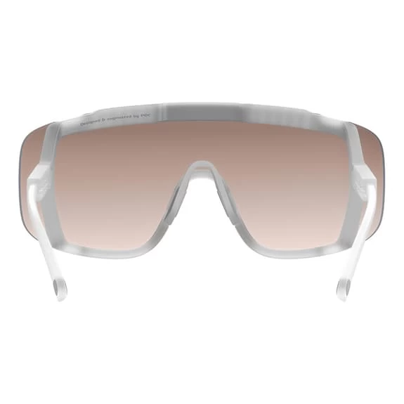 Lunettes POC Devour Transparent Avec Verres Clarity Marron Argent – Image 4