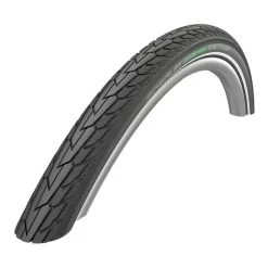 Pneu Rigide Schwalbe Road Cruiser 16x1.75 GreenCompound K-Guard TwinSkin Réfléchissant Noir