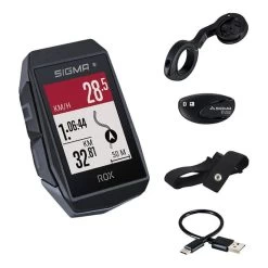 Compteur De Vélo Sigma ROX 11.1 Evo + HR Set Noir