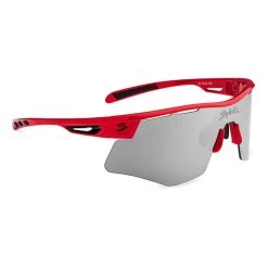 Lunettes Spiuk Mirus Rouge Avec Verre Réfléchissant Full Color Argenté