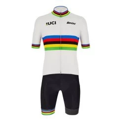 Équipement Santini UCI World Champion 2021 Blanc Noir