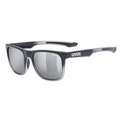 Lunettes Uvex LGL 42 Noir Brillant Avec Verres Réfléchissants Argenté