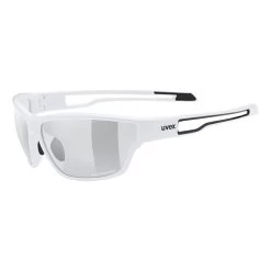Lunettes Uvex Sportstyle 806 Variomatic Blanc Noir Avec Verres Photochromiques