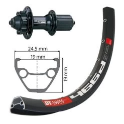 Roue Avant XLC DT-Swiss 466D 29' Disc IS 6-bolt Essieu Traversant 135 Mm